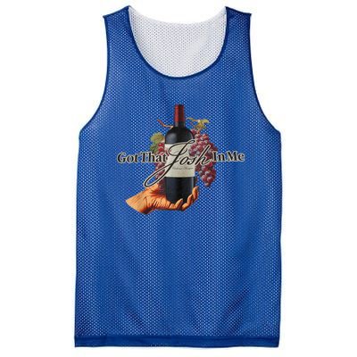 Classy Wine In Me Got That Josh In Me Funny Women Mesh Reversible Basketball Jersey Tank