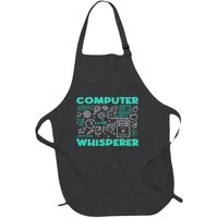 Computer Whisperer It Tech Support Geek Nerd Humor Full-Length Apron With Pockets