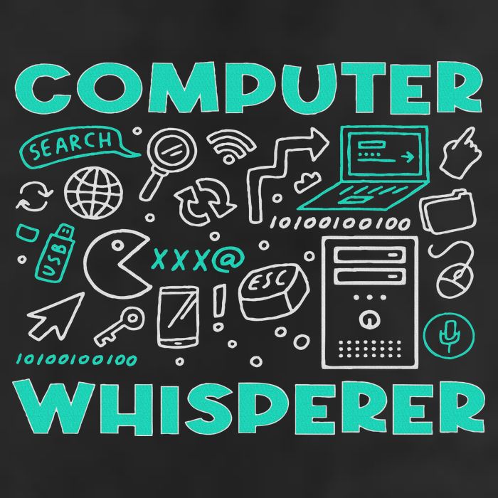 Computer Whisperer It Tech Support Geek Nerd Humor Adult Drive Performance Visor
