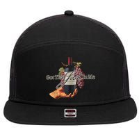 Classy Wine In Me Got That Josh In Me Funny 7 Panel Mesh Trucker Snapback Hat