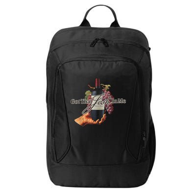 Classy Wine In Me Got That Josh In Me Funny City Backpack