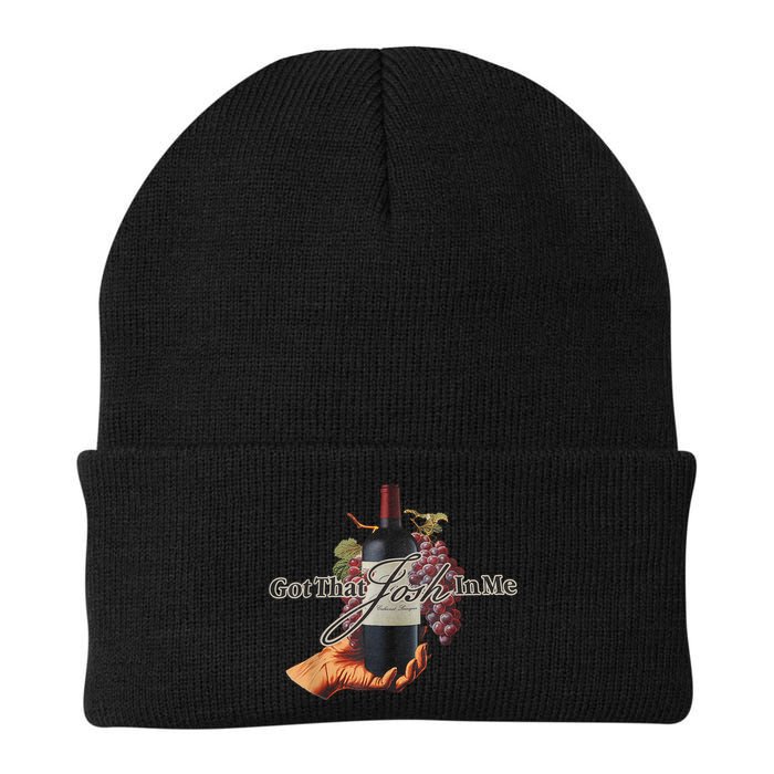 Classy Wine In Me Got That Josh In Me Funny Beanie
