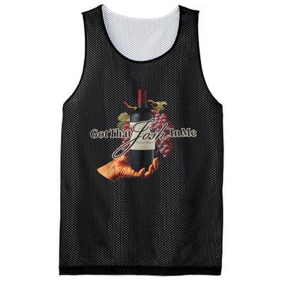 Classy Wine In Me Got That Josh In Me Funny Mesh Reversible Basketball Jersey Tank