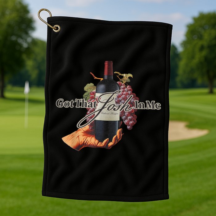 Classy Wine In Me Got That Josh In Me Funny Golf Towel