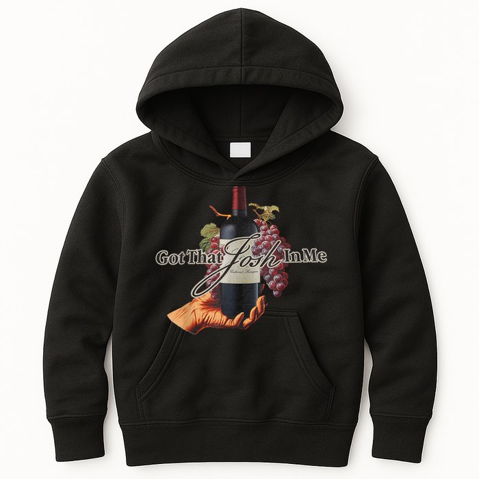 Classy Wine In Me Got That Josh In Me Funny Kids Hoodie