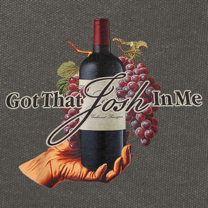 Classy Wine In Me Got That Josh In Me Funny Cotton Canvas Backpack