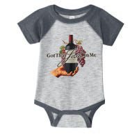 Classy Wine In Me Got That Josh In Me Funny Infant Baby Jersey Bodysuit