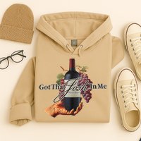 Classy Wine In Me Got That Josh In Me Funny Hoodie