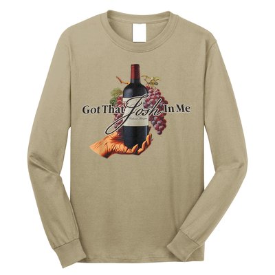 Classy Wine In Me Got That Josh In Me Funny Long Sleeve Shirt