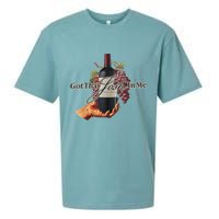 Classy Wine In Me Got That Josh In Me Funny Sueded Cloud Jersey T-Shirt