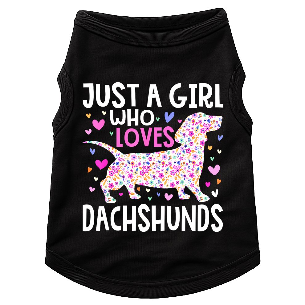 Cute Weiner Just A Girl Who Loves Dachshunds Best Gift Doggie Tank