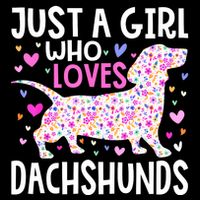 Cute Weiner Just A Girl Who Loves Dachshunds Best Gift 16 in Basic Backpack