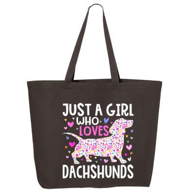 Cute Weiner Just A Girl Who Loves Dachshunds Best Gift 25L Jumbo Tote