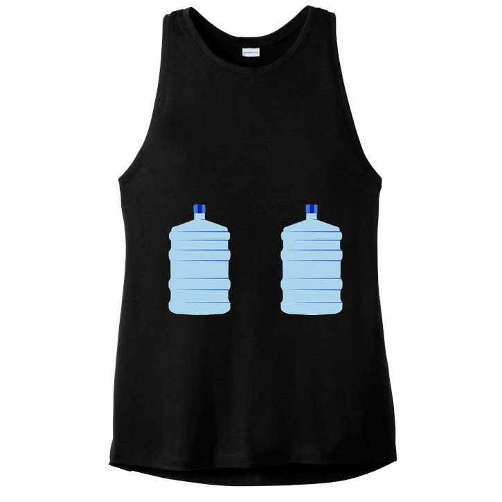 Cute Water Jug Boobs Funny Jugs Breast Boobies Titties Ladies PosiCharge Tri-Blend Wicking Tank
