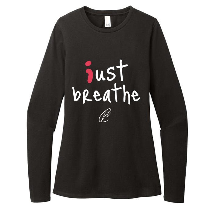 Creating Wonders Just Breathe Womens CVC Long Sleeve Shirt