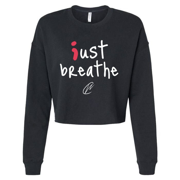 Creating Wonders Just Breathe Cropped Pullover Crew