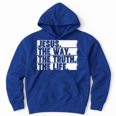 Christian Worship Jesus The Way Truth Life Bible Verse Faith Hoodie