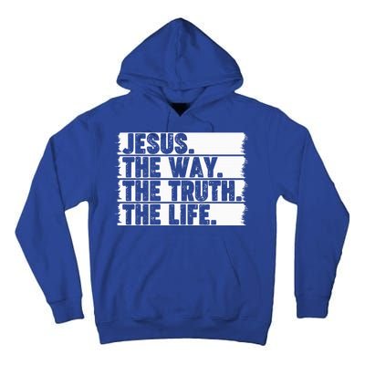 Christian Worship Jesus The Way Truth Life Bible Verse Faith Tall Hoodie