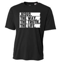 Christian Worship Jesus The Way Truth Life Bible Verse Faith Cooling Performance Crew T-Shirt