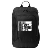 Christian Worship Jesus The Way Truth Life Bible Verse Faith City Backpack