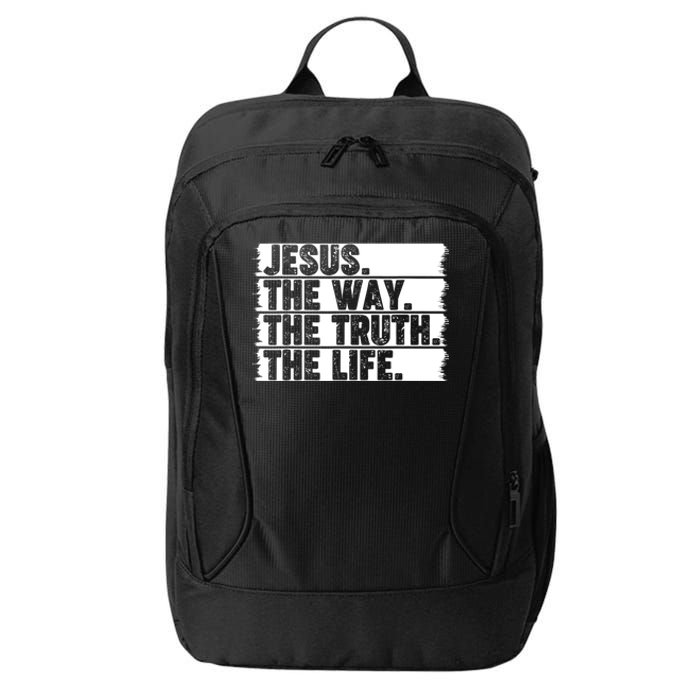 Christian Worship Jesus The Way Truth Life Bible Verse Faith City Backpack