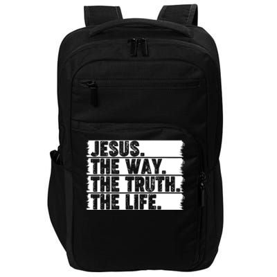 Christian Worship Jesus The Way Truth Life Bible Verse Faith Impact Tech Backpack