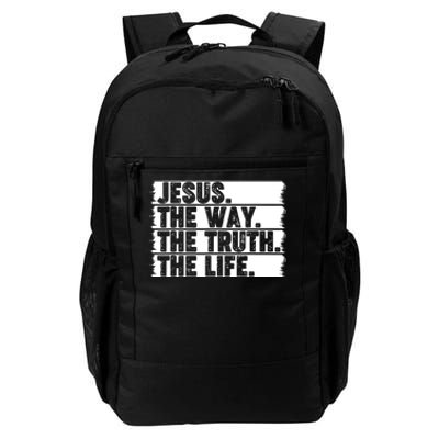 Christian Worship Jesus The Way Truth Life Bible Verse Faith Daily Commute Backpack