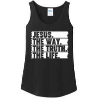 Christian Worship Jesus The Way Truth Life Bible Verse Faith Ladies Essential Tank