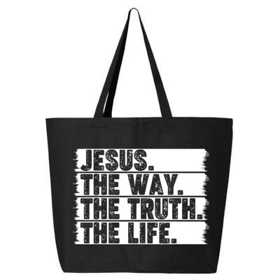 Christian Worship Jesus The Way Truth Life Bible Verse Faith 25L Jumbo Tote