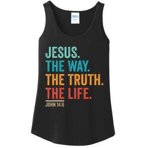 Christian Worship Jesus The Way Truth Life Ladies Essential Tank