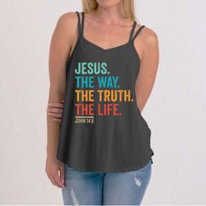 Christian Worship Jesus The Way Truth Life Women's Strappy Tank