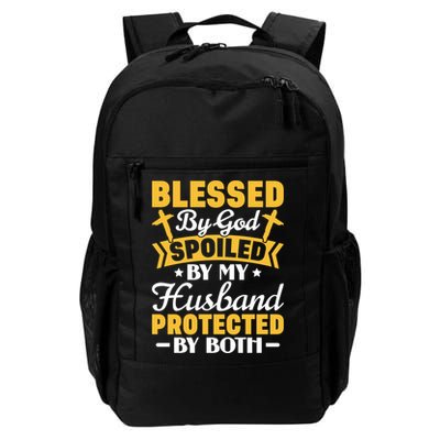 Christian Wife Jesus Blessed By God Spoiled By My Husband Gift Backpack