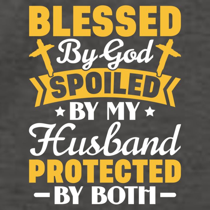 Christian Wife Jesus Blessed By God Spoiled By My Husband Gift Vector Backpack