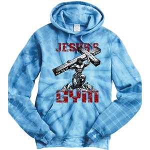 Christian Workout JesusS Gym Bodybuilder Motivation Tie Dye Hoodie