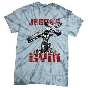 Christian Workout JesusS Gym Bodybuilder Motivation Tie-Dye T-Shirt