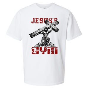 Christian Workout JesusS Gym Bodybuilder Motivation Sueded Cloud Jersey T-Shirt