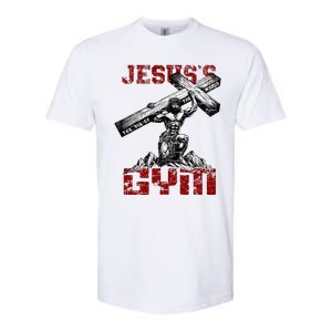 Christian Workout JesusS Gym Bodybuilder Motivation Softstyle CVC T-Shirt