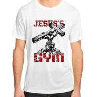 Christian Workout JesusS Gym Bodybuilder Motivation Adult ChromaSoft Performance T-Shirt