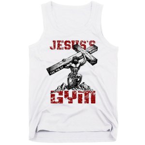 Christian Workout JesusS Gym Bodybuilder Motivation Tank Top