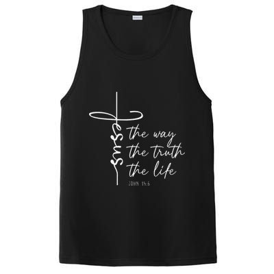 Christian Worship Jesus The Way Truth Life PosiCharge Competitor Tank