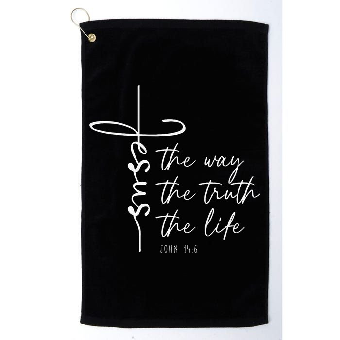 Christian Worship Jesus The Way Truth Life Golf Towel