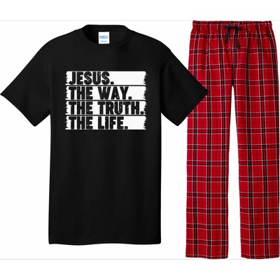 Christian Worship Jesus The Way Truth Life Bible Verse Faith Pajama Set