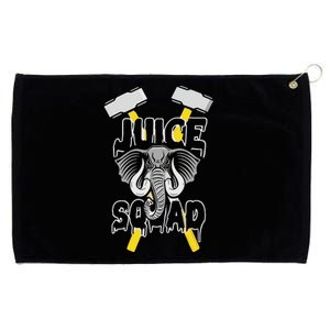 Chriskapilovic Wearing Juice Squad Elephant Grommeted Golf Towel