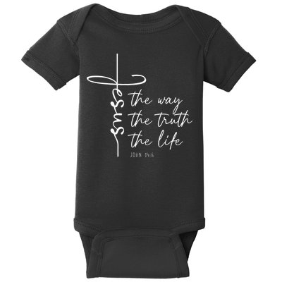 Christian Worship Jesus The Way Truth Life Baby Bodysuit