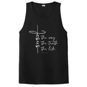 Christian Worship Jesus The Way Truth Life PosiCharge Competitor Tank