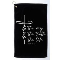 Christian Worship Jesus The Way Truth Life Golf Towel