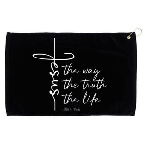 Christian Worship Jesus The Way Truth Life Grommeted Golf Towel