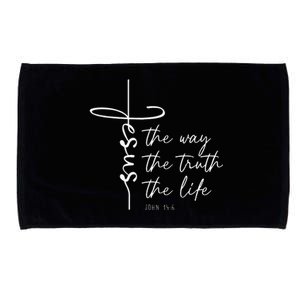 Christian Worship Jesus The Way Truth Life Microfiber Hand Towel