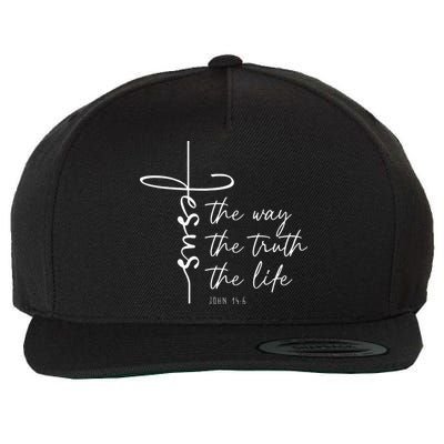 Christian Worship Jesus The Way Truth Life Wool Snapback Cap