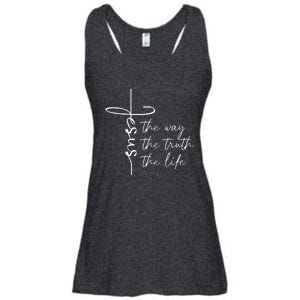 Christian Worship Jesus The Way Truth Life Ladies Essential Flowy Tank